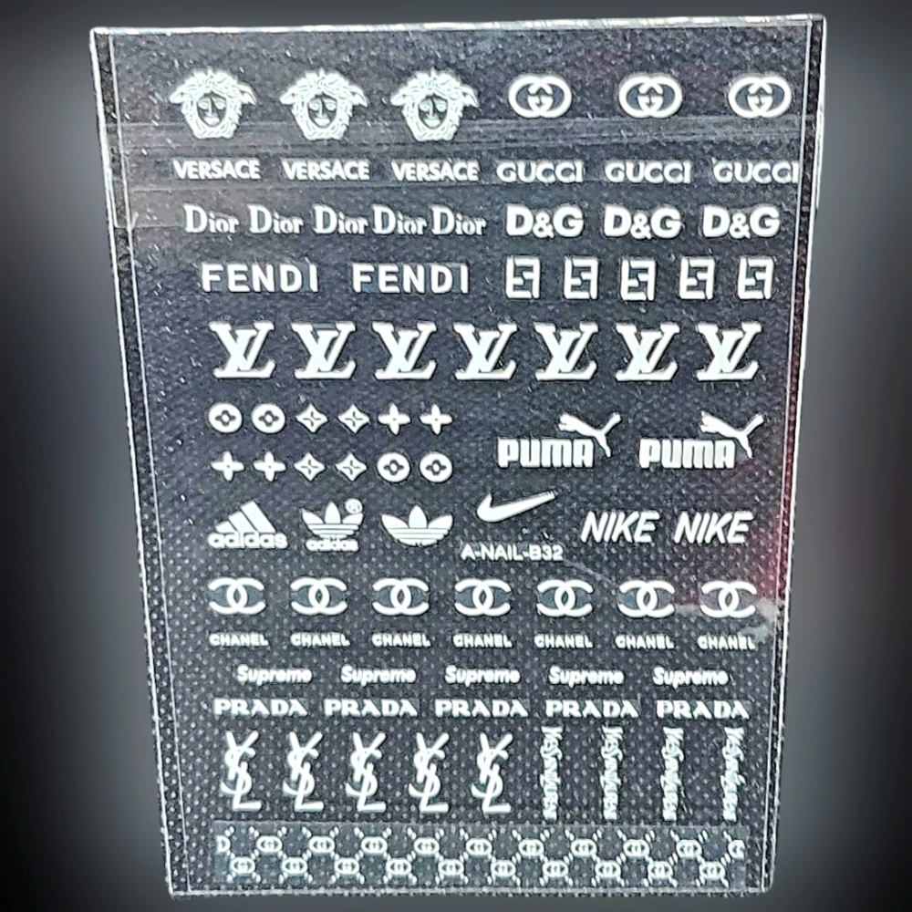 NWT Nail Art Design Stickers SOLID WHITE N°112!